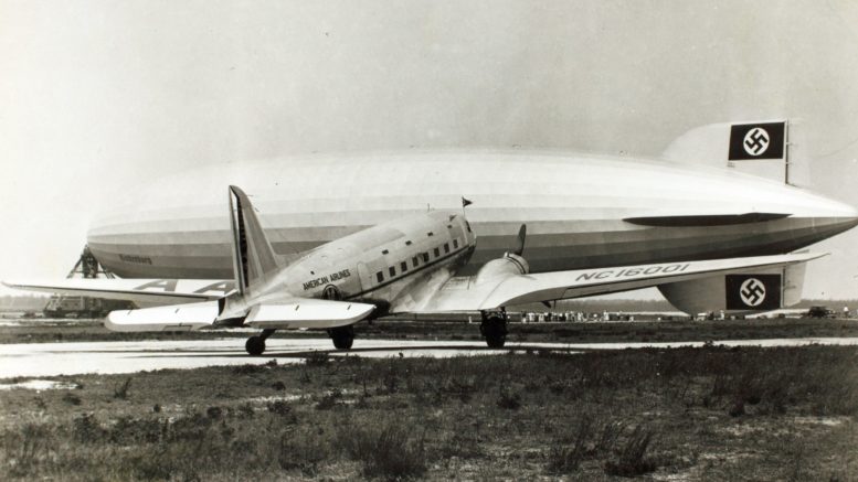 American Airlines DC-3 with Hindenburg