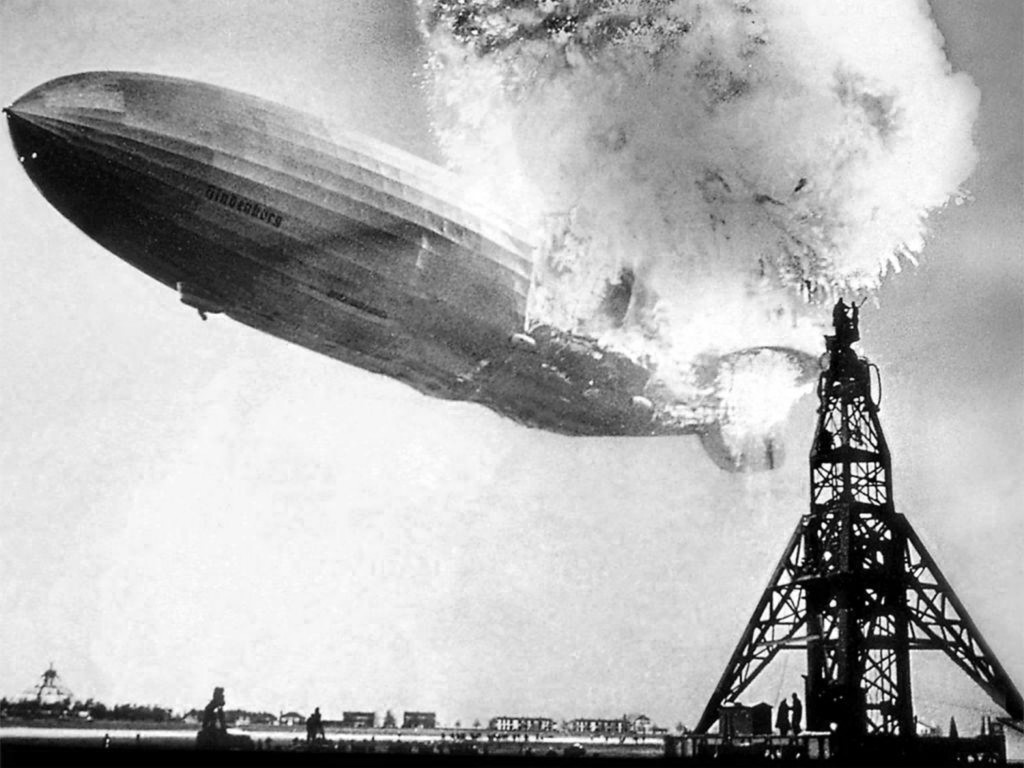 Hindenburg disaster at Lakehurst