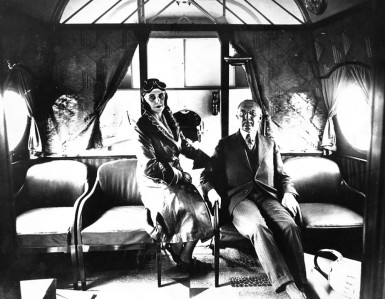 Karl von Wiegand and Lady Grace Drummond Hay aboard Dornier DO-X flying boat