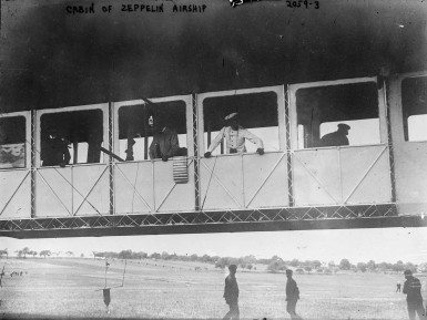 Passenger cabin of early zeppelin