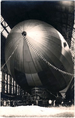 Christening of LZ-127 on July 8, 1928 by Countess Helene von Brandenstein-Zeppelin