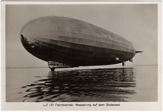 LZ-127 Graf Zeppelin on the Bodensee (Lake Constance)