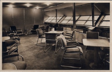 Passenger Lounge on the Airship Hindenburg