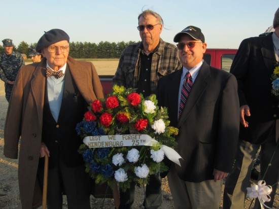 Robert Buchanan and Rick Zitarosa with Memorial Wreath