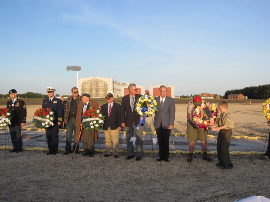 Memorial Wreaths at Hindenburg Crash Site