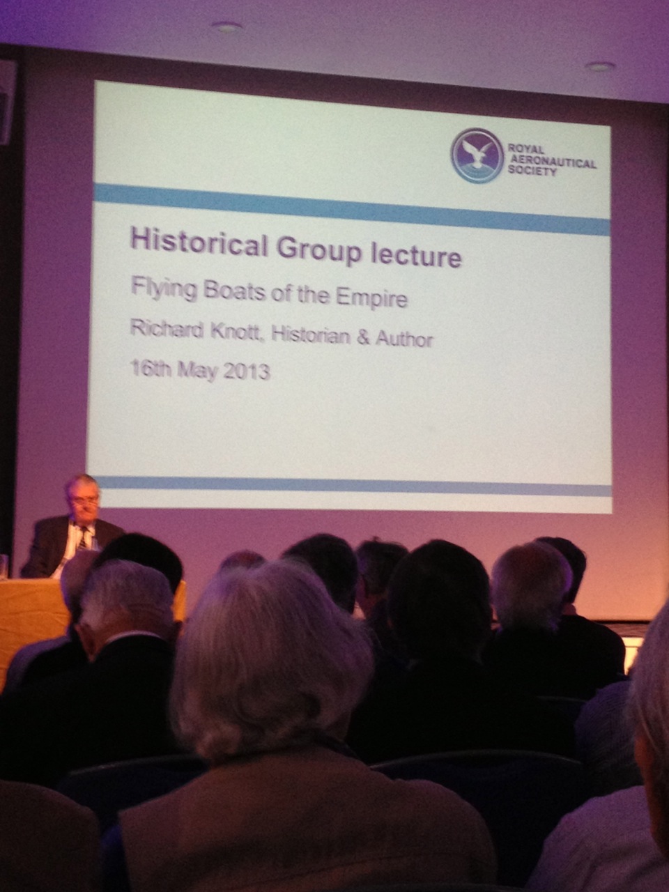 Royal Aeronautical Society Lecture on Flying Boats of the Empire