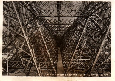 Keel of Graf Zeppelin, showing traditional triangular girder construction.