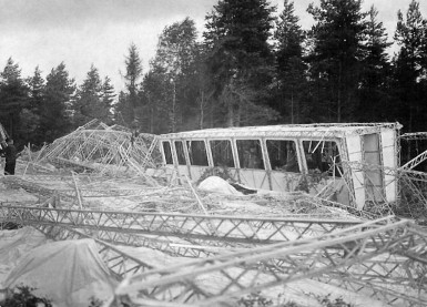 Crash site of LZ-7 in the