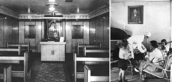 Queen Mary's Jewish synagogue I Hindenburg's Lounge