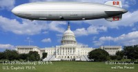 Hindenburg size comparison with United States Capitol